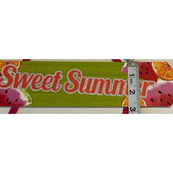 Greenbrier International, Inc. Summertime Theme Wooden Hanging Décor 12" Tall - Picture 7 of 10